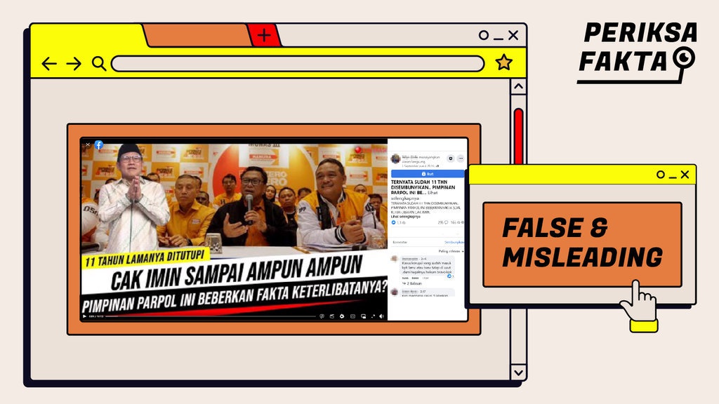 Hoaks Tokoh Parpol Ungkit Cak Imin dengan Kasus 11 Tahun Lalu