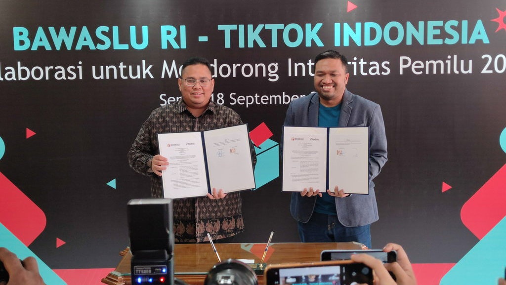 Bawaslu & TikTok Kerja Sama Cegah Penyebaran Hoaks Pemilu 2024