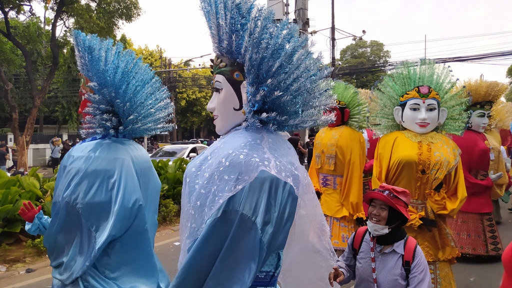 Garis Depan Massa Ganjar-Mahfud Diwarnai Tari Ondel-Ondel Garis Depan Massa Ganjar-Mahfud Diwarnai Tari Ondel-Ondel