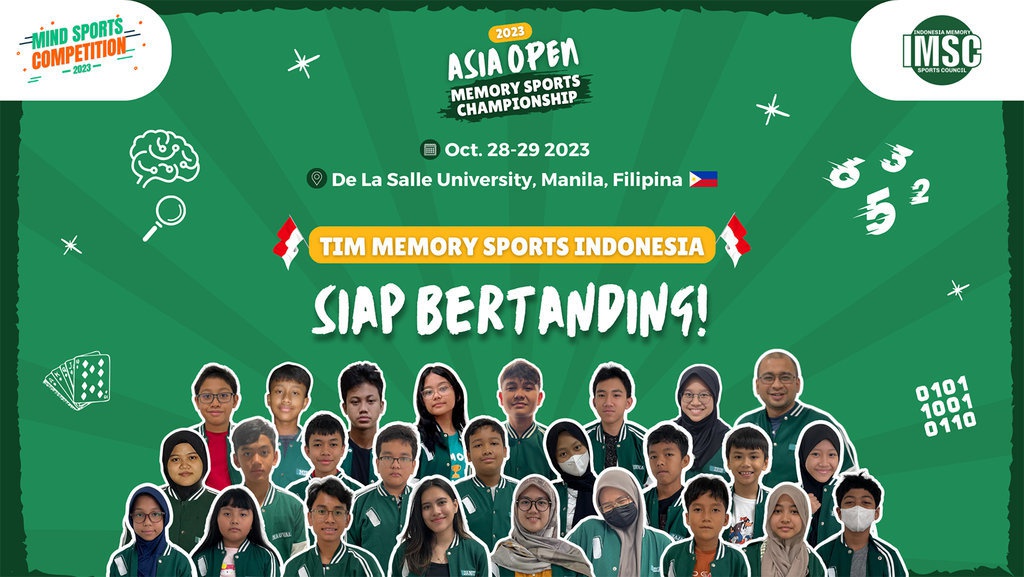 Timnas Memory Sports Target 27 Medali dan Top 3 di AOMC 2023 Timnas Memory Sports Target 27 Medali dan Top 3 di AOMC 2023
