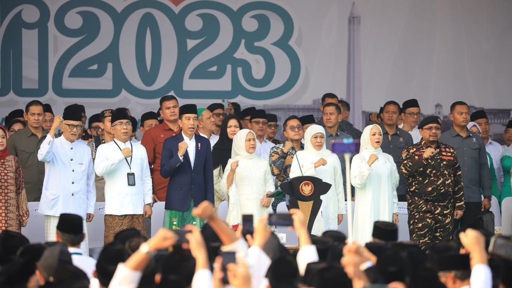 Jokowi Singgung Perang Israel-Palestina di Hari Santri 2023 Jokowi Singgung Perang Israel-Palestina di Hari Santri 2023