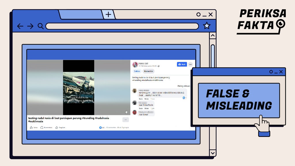 Rusia Uji Rudal untuk Persiapan Perang Dunia III, Hoaks/Fakta? Rusia Uji Rudal untuk Persiapan Perang Dunia III, Hoaks/Fakta?