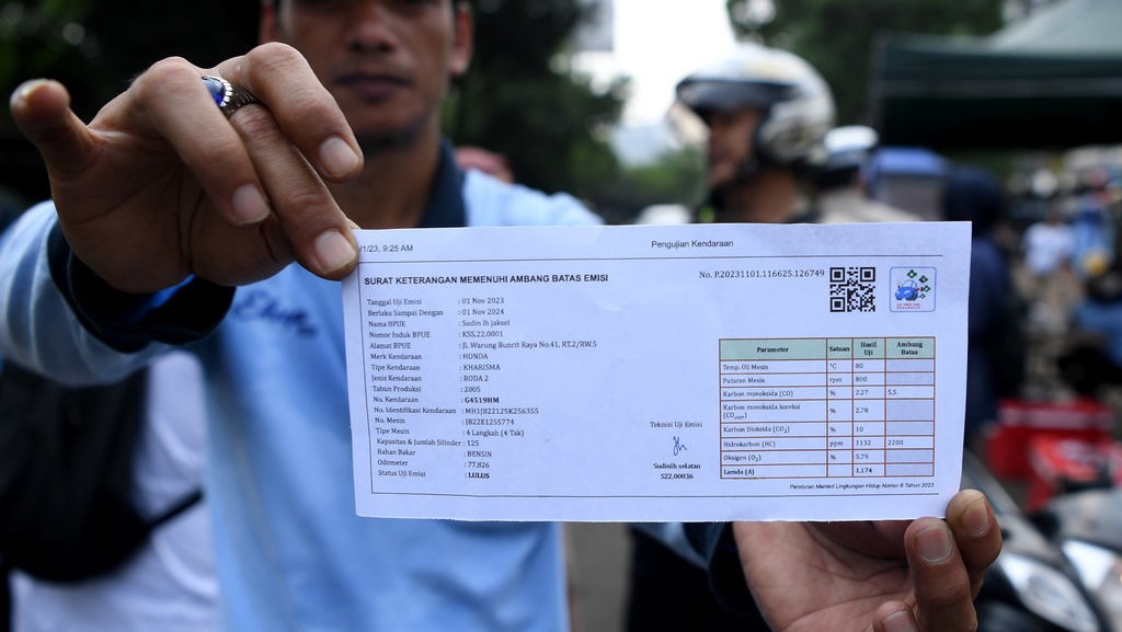 20 Mobil dan 37 Sepeda Motor Kena Tilang Uji Emisi di Jakarta 20 Mobil dan 37 Sepeda Motor Kena Tilang Uji Emisi di Jakarta