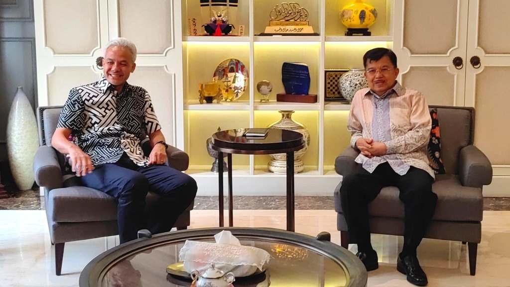 Bertemu Ganjar, JK Ingatkan Aparat Netral di Pemilu 2024