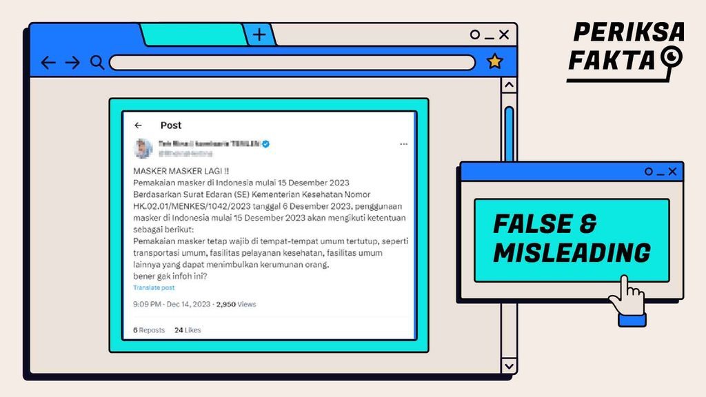 Kemenkes Wajibkan Masyarakat Memakai Masker, Apa Benar?