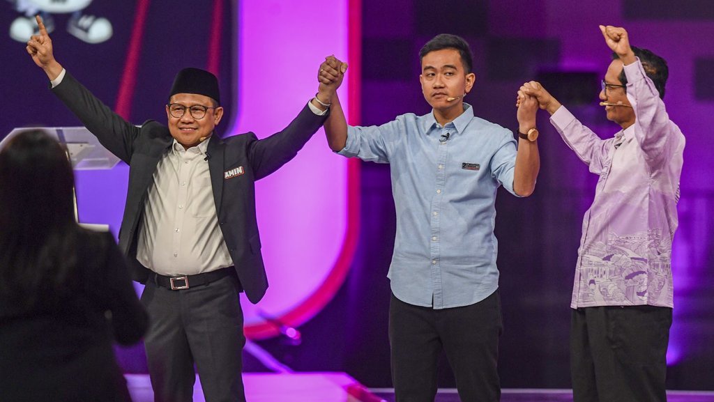 Live Debat ke-4 Pilpres 2024: Palagan Imin, Gibran & Mahfud MD Live Debat ke-4 Pilpres 2024: Palagan Imin, Gibran & Mahfud MD