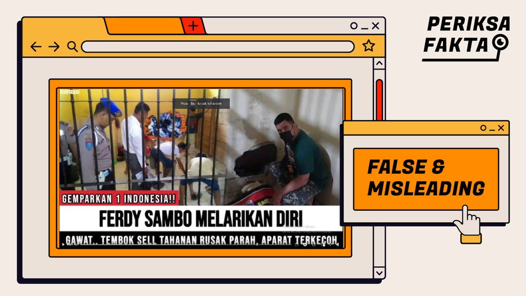 Ferdy Sambo Melarikan Diri dari Sel Tahanan, Apa Benar?