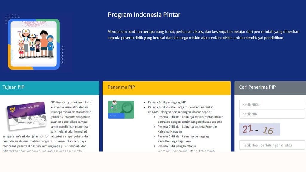 Situs Cek Penerima PIP Pindah ke pip.kemendikdasmen.go.id
