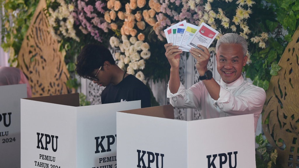 Paslon 03 Menang Telak di TPS Tempat Ganjar Pranowo Nyoblos