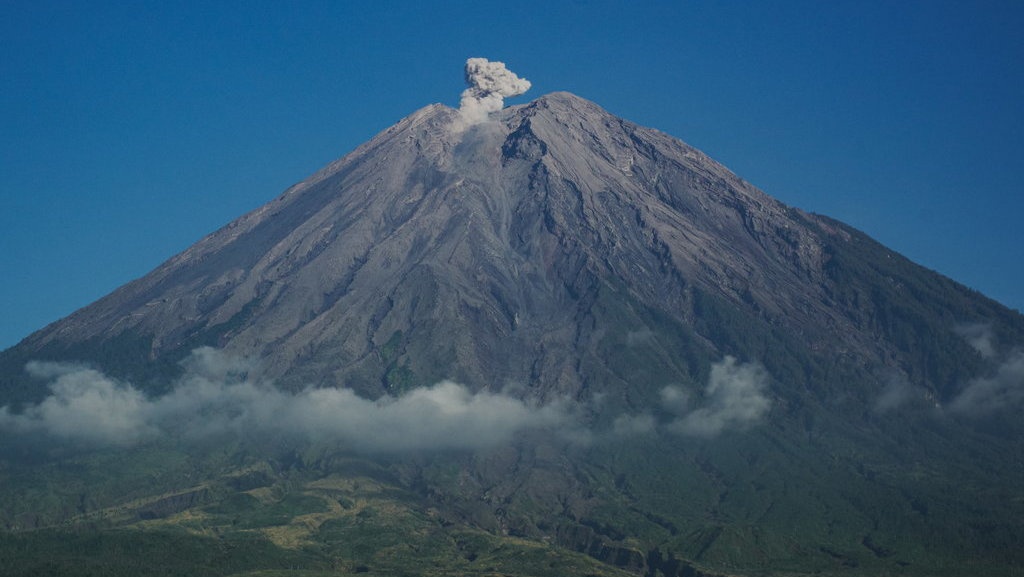 Gunung Semeru Erupsi, Letuskan Abu Vulkanik Setinggi 800 Meter