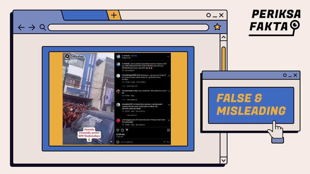 Hoaks Aksi Massa Pemuda Pancasila di KPU Tasikmalaya Hoaks Aksi Massa Pemuda Pancasila di KPU Tasikmalaya