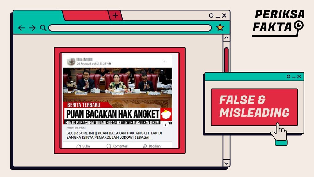 Hoaks Puan Maharani Bacakan Hak Angket Pemakzulan Jokowi Hoaks Puan Maharani Bacakan Hak Angket Pemakzulan Jokowi