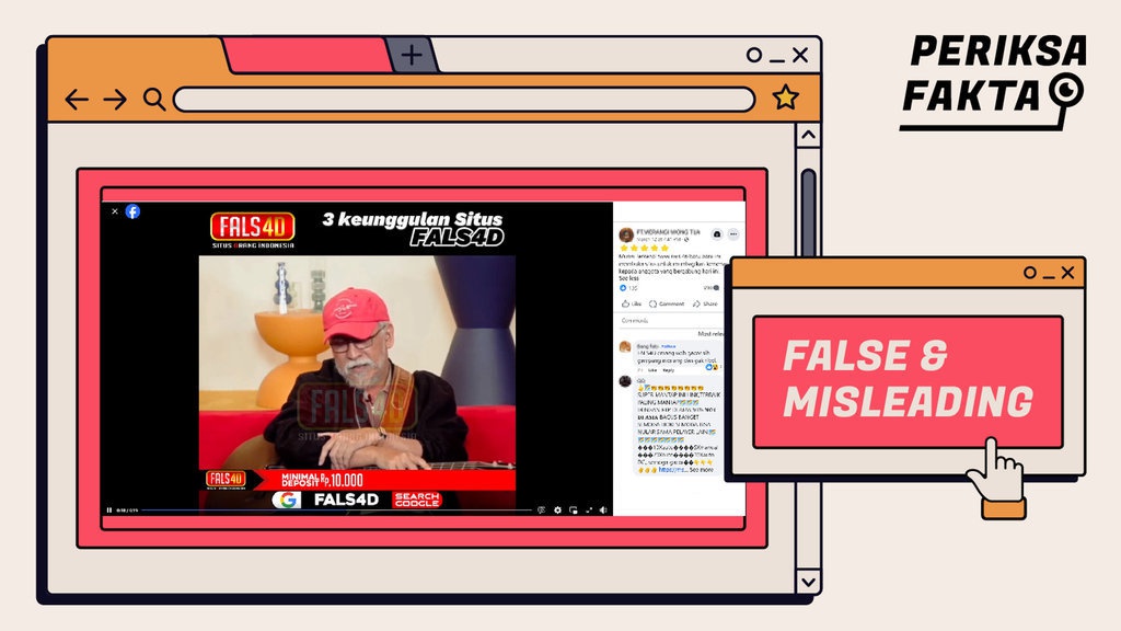 Hoaks Iwan Fals Promosikan Situs Judi Online Hoaks Iwan Fals Promosikan Situs Judi Online