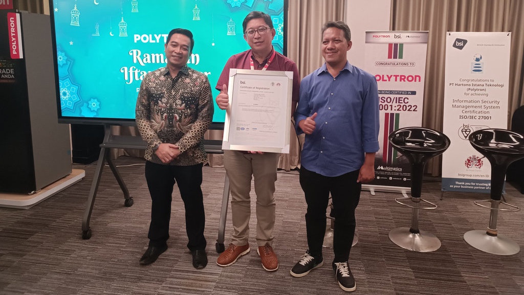 Polytron Raih ISO 27001, Jamin Keamanan Data Pelanggan Polytron Raih ISO 27001, Jamin Keamanan Data Pelanggan