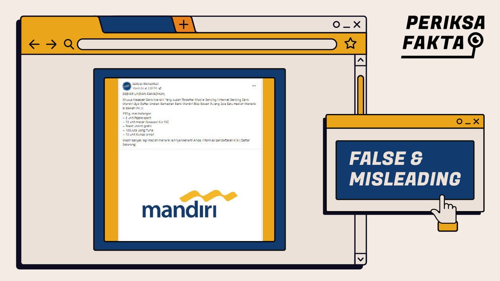 Hoaks Undian Ramadan Bank Mandiri Berhadiah Paket Umroh Hoaks Undian Ramadan Bank Mandiri Berhadiah Paket Umroh