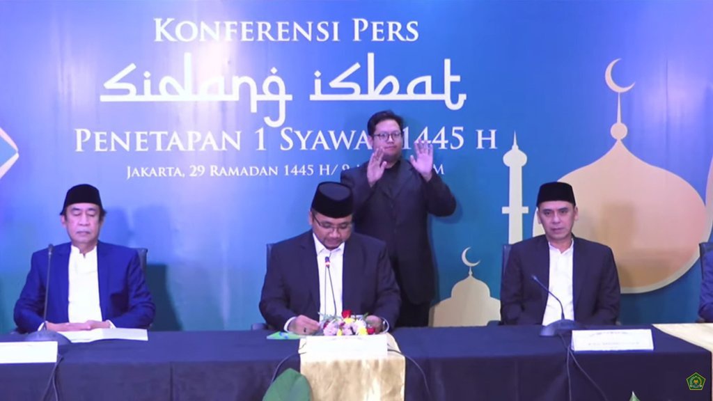 Hasil Sidang Isbat Lebaran 2024: Idul Fitri Rabu 10 April Hasil Sidang Isbat Lebaran 2024: Idul Fitri Rabu 10 April
