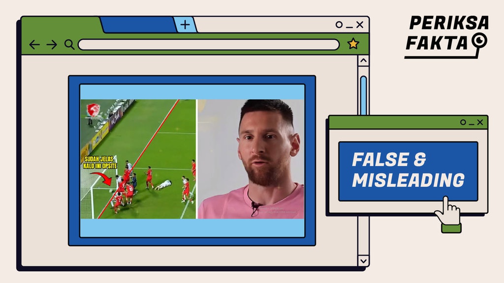 Hoaks Lionel Messi Minta Laga Indonesia vs Irak Diulang