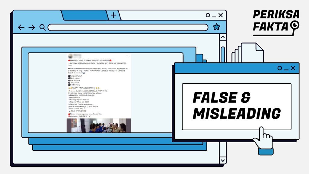 Tidak Benar BRI Tawarkan Pinjaman Dana Khusus Pekerja Migran Tidak Benar BRI Tawarkan Pinjaman Dana Khusus Pekerja Migran
