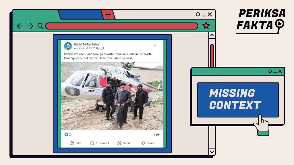 Foto Lawas Diklaim Presiden Iran Selamat dari Tragedi Helikopter