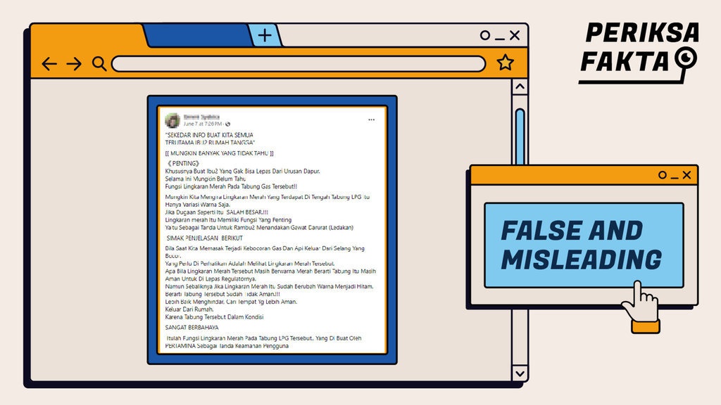 Klaim Lingkaran Merah pada Tabung LPG Tanda Keamanan, Benarkah? Klaim Lingkaran Merah pada Tabung LPG Tanda Keamanan, Benarkah?