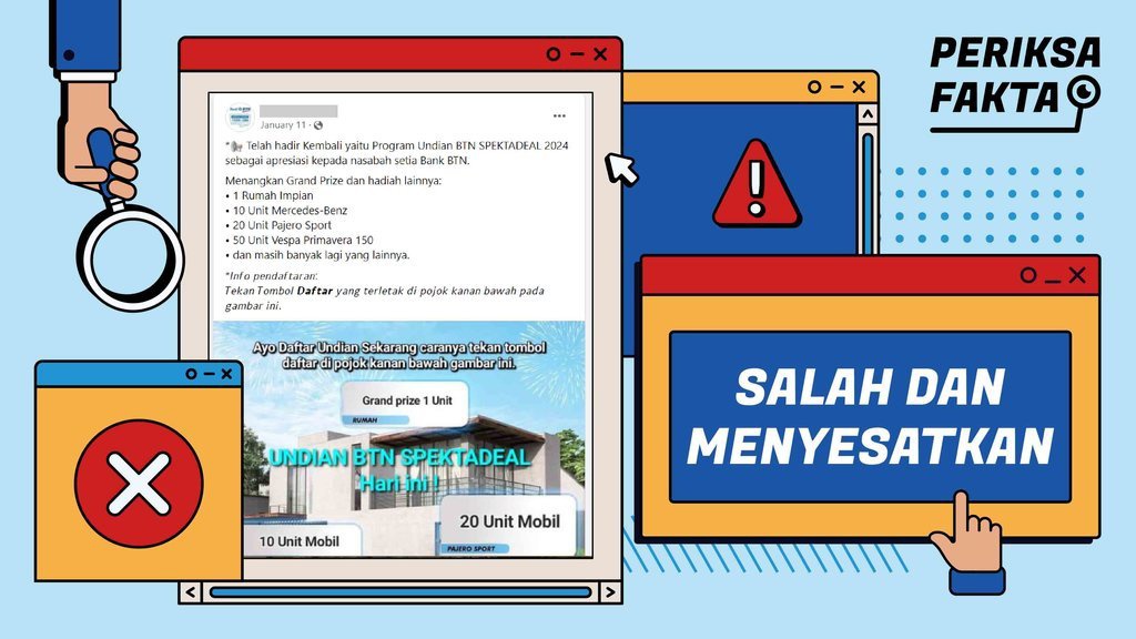 Hoaks Formulir Pendaftaran Undian Berhadiah BTN 2024 Hoaks Formulir Pendaftaran Undian Berhadiah BTN 2024