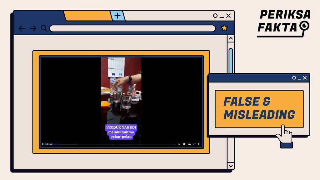 Hoaks Video Uji Coba Air Mineral Punya Kandungan Besi Tinggi