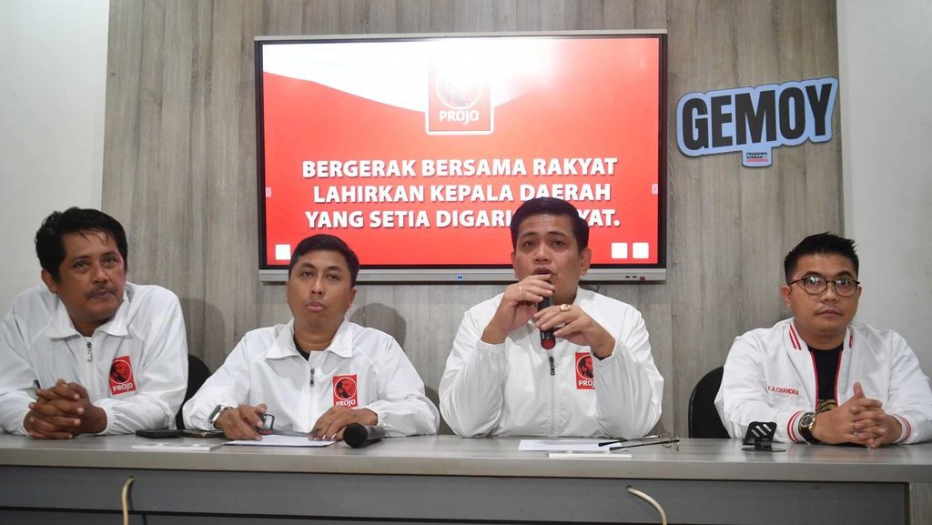 Projo Rekomendasikan Dukungan Cakada di Sumatra, 85% dari KIM Projo Rekomendasikan Dukungan Cakada di Sumatra, 85% dari KIM