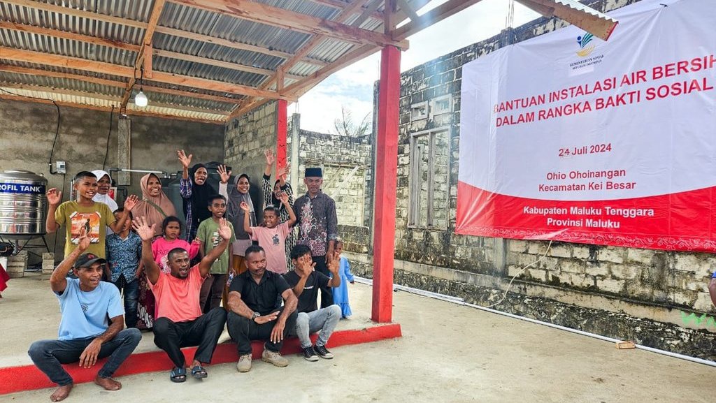 Mensos Bangun Instalasi Atasi Krisis Air Bersih di Kei Besar Mensos Bangun Instalasi Atasi Krisis Air Bersih di Kei Besar