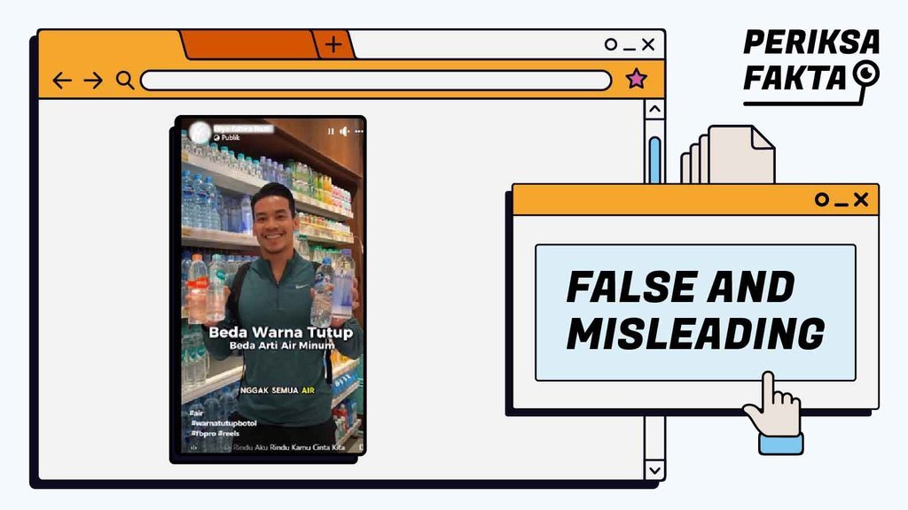 Hoaks Warna Tutup Botol Menandakan Sumber dan Jenis Air Hoaks Warna Tutup Botol Menandakan Sumber dan Jenis Air