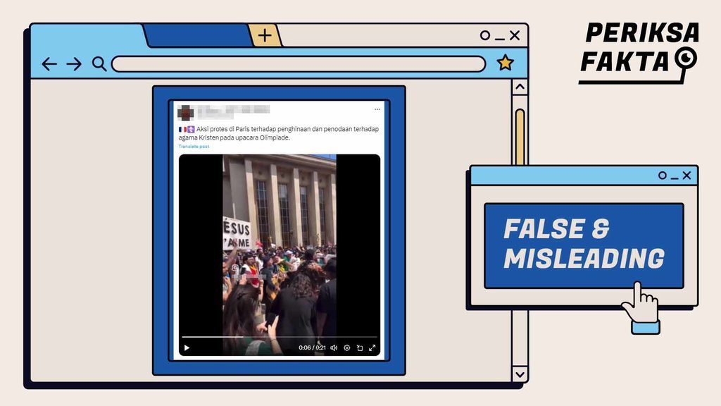 Salah, Video Aksi Protes Umat Kristen terhadap Olimpiade Paris Salah, Video Aksi Protes Umat Kristen terhadap Olimpiade Paris