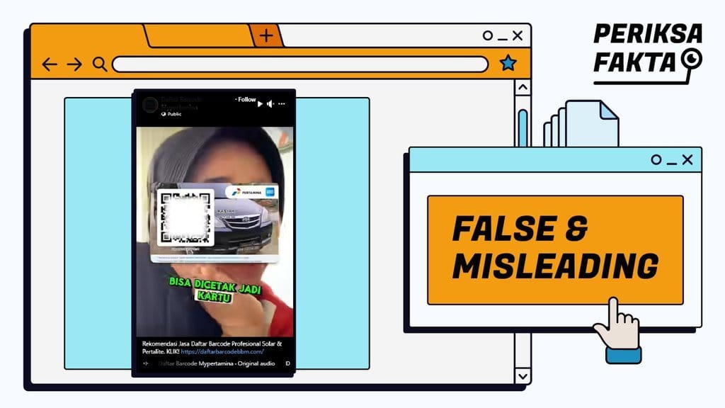 Hoaks Tautan Pendaftaran Barcode BBM Subsidi Pertamina Hoaks Tautan Pendaftaran Barcode BBM Subsidi Pertamina