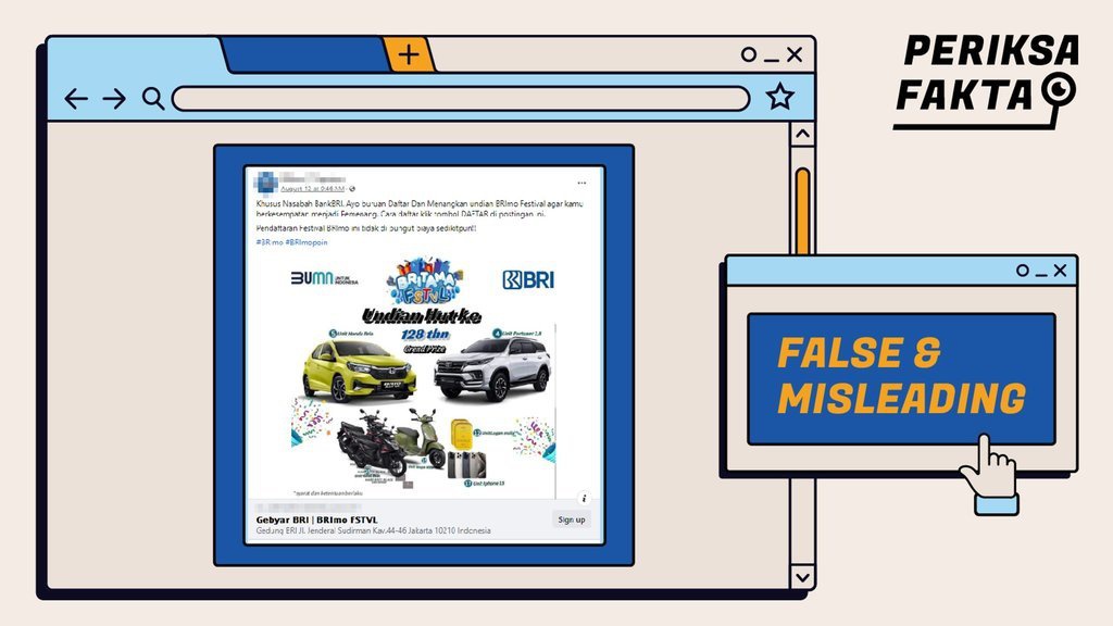 Hoaks Undian Berhadiah Bank BRI dalam Rangka HUT RI 17 Agustus Hoaks Undian Berhadiah Bank BRI dalam Rangka HUT RI 17 Agustus