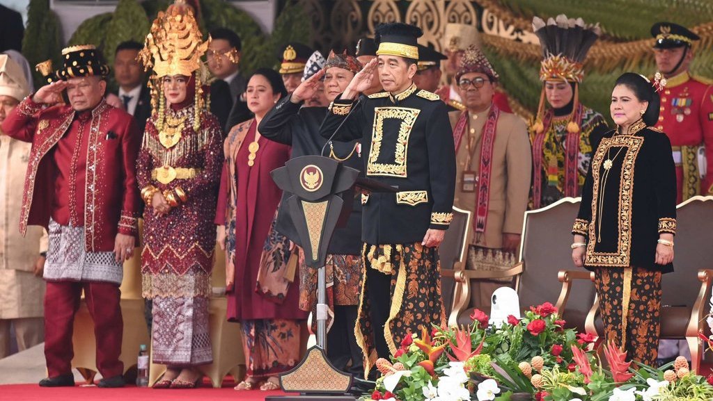 Jokowi Pimpin Upacara HUT ke-79 RI Perdana di Ibu Kota Nusantara