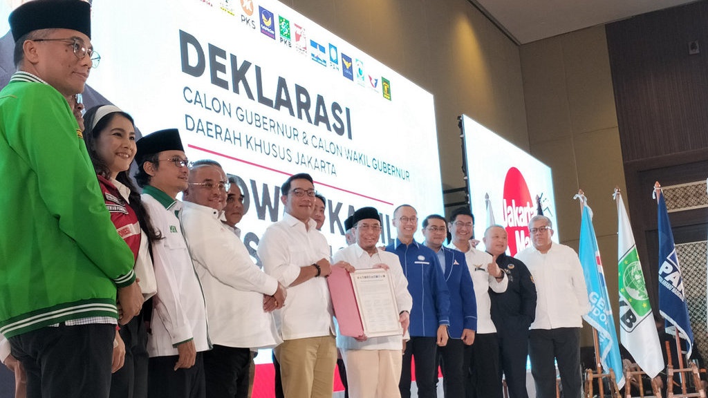 12 Parpol Deklarasi Ridwan Kamil-Suswono di Pilkada Jakarta 2024 12 Parpol Deklarasi Ridwan Kamil-Suswono di Pilkada Jakarta 2024