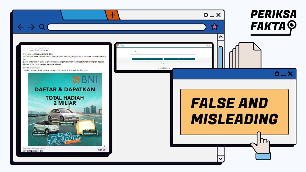 Hoaks Program Undian Rejeki BNI pada Agustus 2024 Hoaks Program Undian Rejeki BNI pada Agustus 2024