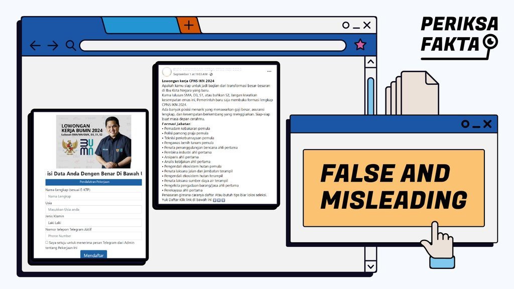 Hoaks Lowongan Kerja CPNS Khusus IKN 2024 Hoaks Lowongan Kerja CPNS Khusus IKN 2024