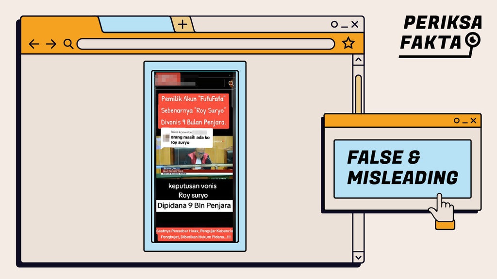 Hoaks Roy Suryo Dipenjara Karena Terbukti Pemilik Akun Fufufafa Hoaks Roy Suryo Dipenjara Karena Terbukti Pemilik Akun Fufufafa