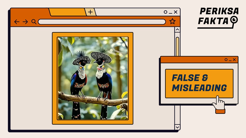 Hoaks Video Burung Bertopi dari Kalimantan Hoaks Video Burung Bertopi dari Kalimantan