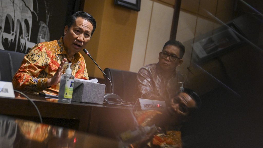 Penjelasan Menkum Soal Napi Dapat Amnesti Akan Diikutkan Komcad Penjelasan Menkum Soal Napi Dapat Amnesti Akan Diikutkan Komcad