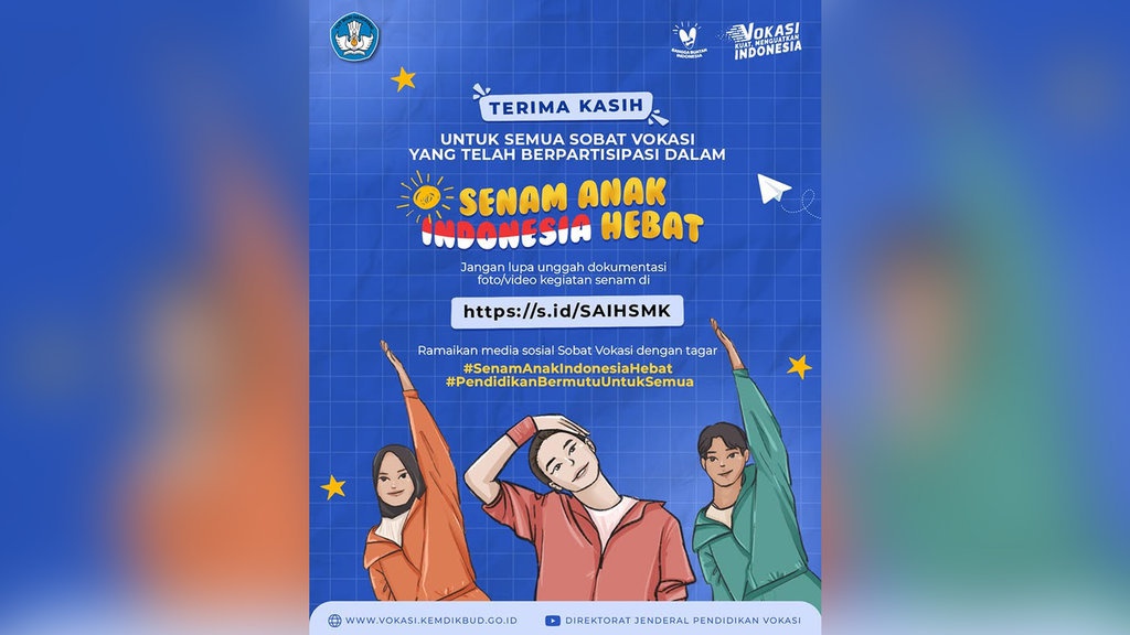 Link Unduh Juknis Lomba Senam Anak Indonesia Hebat 2025 & Jadwal