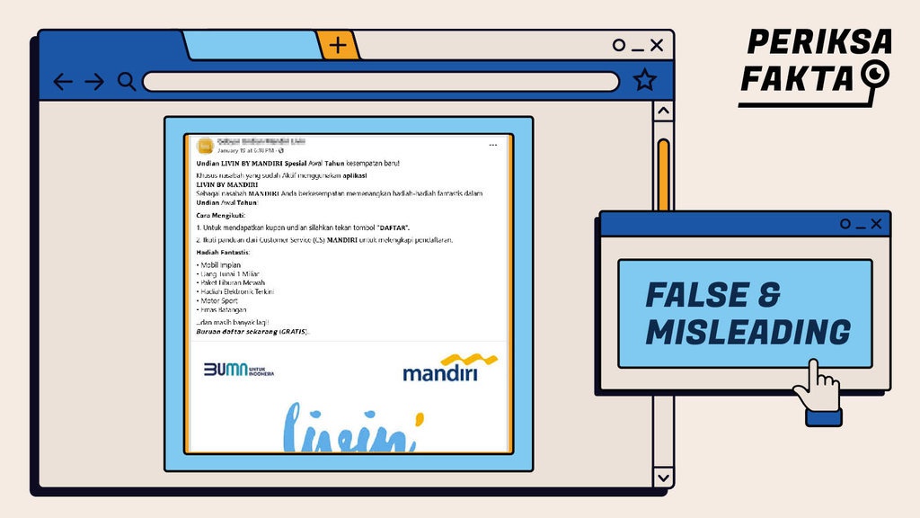 Hoaks Undian Awal Tahun Bank Mandiri Hoaks Undian Awal Tahun Bank Mandiri