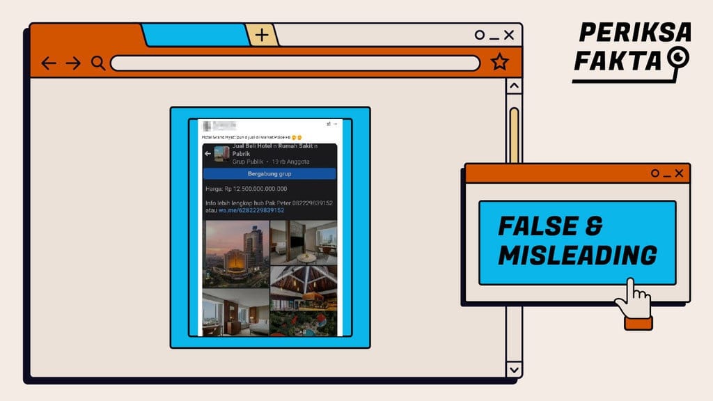 Hoaks Hotel Grand Hyatt Dijual Senilai Rp12,5 Triliun Hoaks Hotel Grand Hyatt Dijual Senilai Rp12,5 Triliun