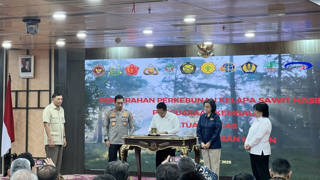 Satgas PKH Serahkan 216.997,75 Ha Lahan Sawit Rampasan ke Negara