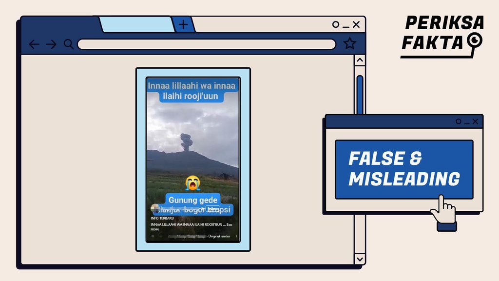 Video Erupsi Gunung Gede pada Awal April 2025, Benarkah?