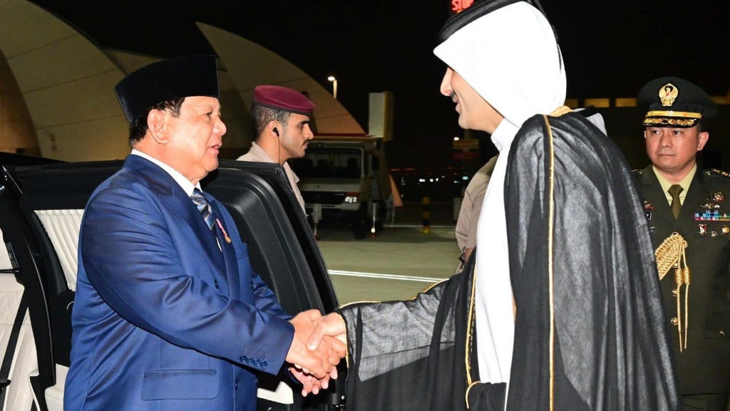 Minggu Siang, Prabowo akan Hadiri Upacara Bersama Emir Qatar