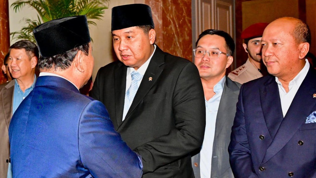 Prabowo Disambut Diaspora Indonesia Setibanya di Qatar