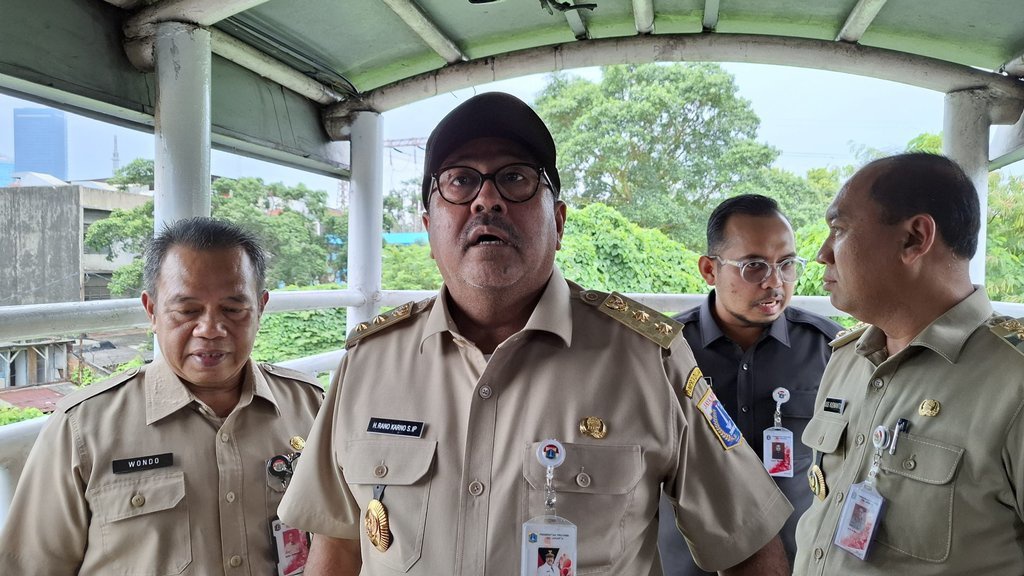 Wagub DKJ Duga JPO di Daan Mogot Jakbar Bolong karena Dicolong Wagub DKJ Duga JPO di Daan Mogot Jakbar Bolong karena Dicolong