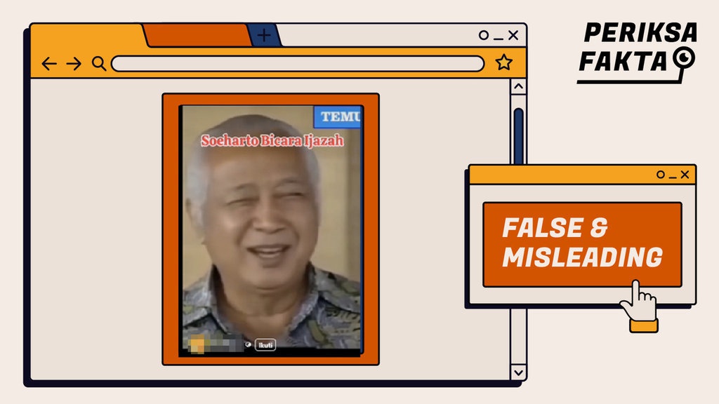 Tidak Benar Video Soeharto Berbicara Soal Ijazah Palsu Tidak Benar Video Soeharto Berbicara Soal Ijazah Palsu
