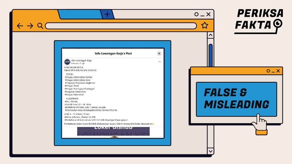 Hoaks Lowongan Kerja di Lingkungan Pemerintah Daerah Hoaks Lowongan Kerja di Lingkungan Pemerintah Daerah