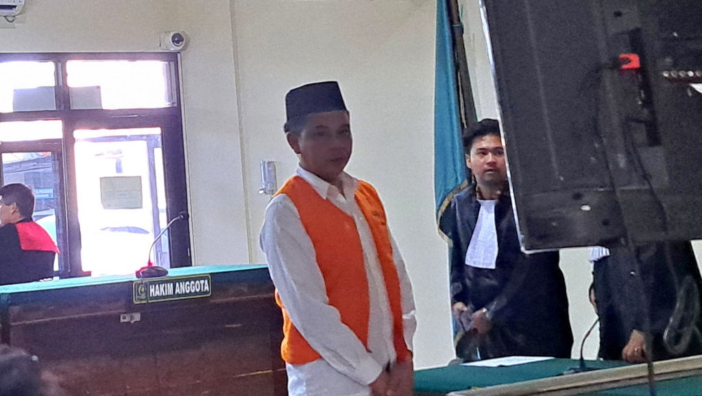 Aipda Junaedy Terdakwa Judi Sabung Ayam Divonis Bui 1,5 Tahun